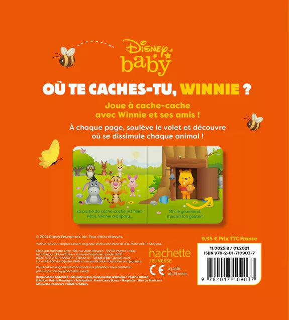 Disney Hachette - Où te caches-tu Winnie?