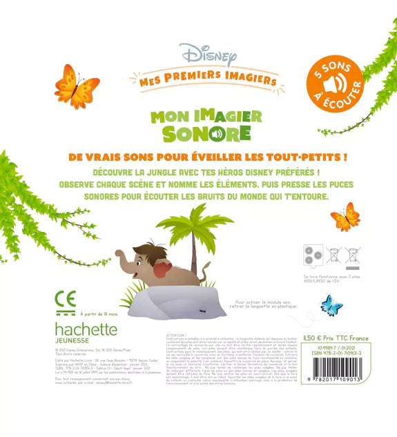 Disney Hachette - Mon Imagier Sonore La Jungle