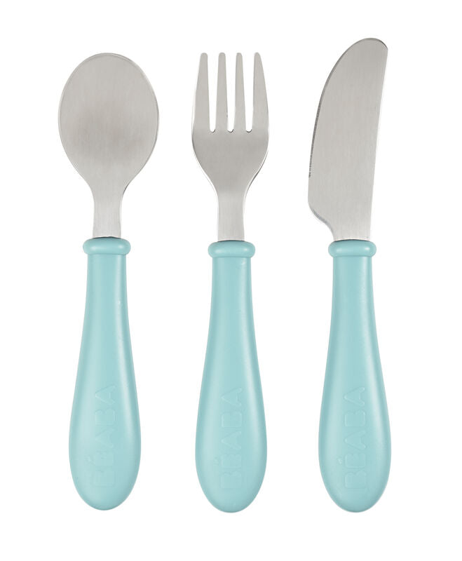 Béaba - Set 3 Couverts Inox Airy Green