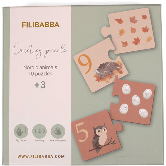 Filibabba - Puzzle À Compter Monde Animaux Du Nord